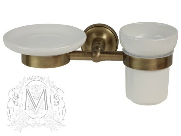 Мыльница и стакан для ванной Migliore Mirella настенные - фото 3