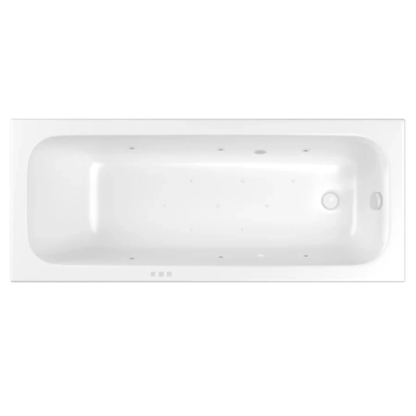 Ванна гидромассажная акриловая Whitecross Vibe 0105.180075.100.RELAX.WH, 180 x 75 см, белая, форсунки белые - фото 1