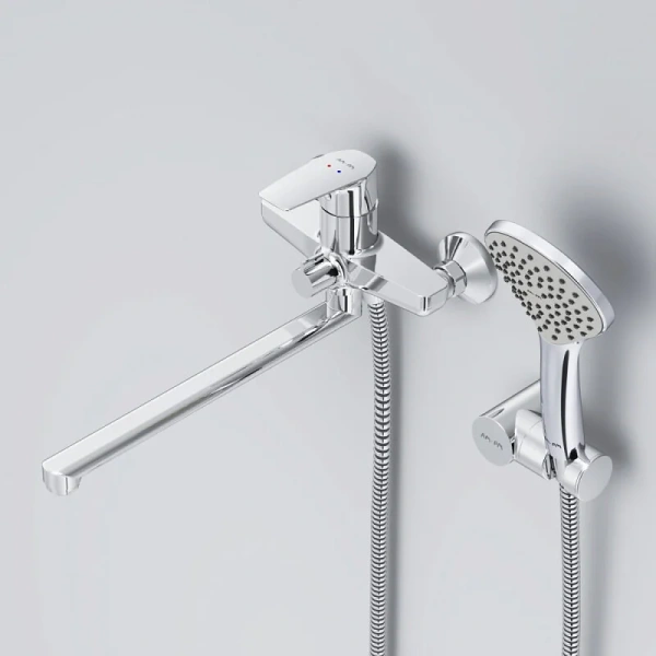 Смеситель для ванны AM.PM Gem с душевой системой, настенные - фото 6