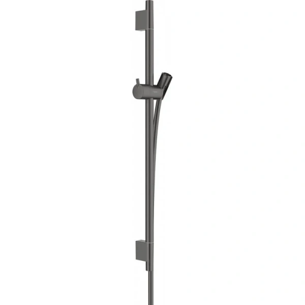 Душевая штанга со шлангом Hansgrohe Unica S PURO 65 СМ шлифованный чёрный хром - фото 1