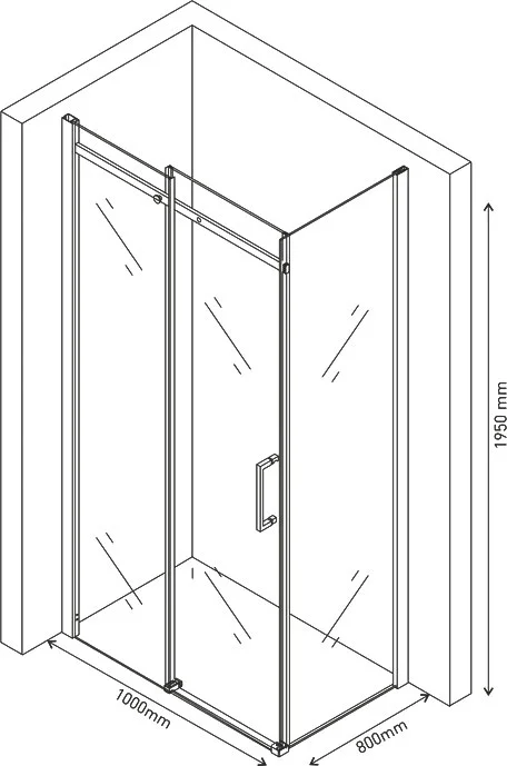 Душевой уголок BERGES Melita 100x80 см стекло прозрачное - фото 3