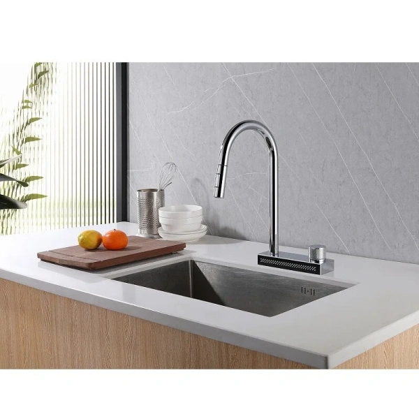 Смеситель для кухни Abber Wasser Kreis AF8114 с выдвижной лейкой - фото 3