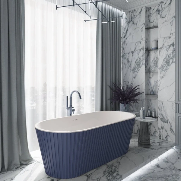 Ванна акриловая Corpa Nera Bonini CN130114, 170 х 80 см, синий матовый, 170 см - фото 9