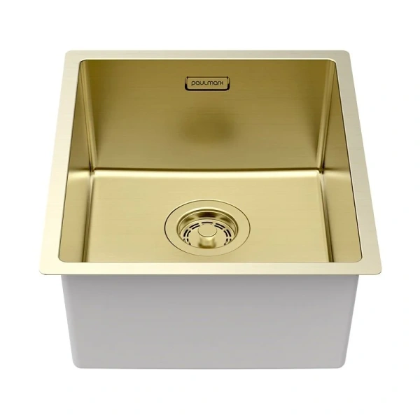 Мойка для кухни Paulmark Lassan 38 см светлое золото - фото 3