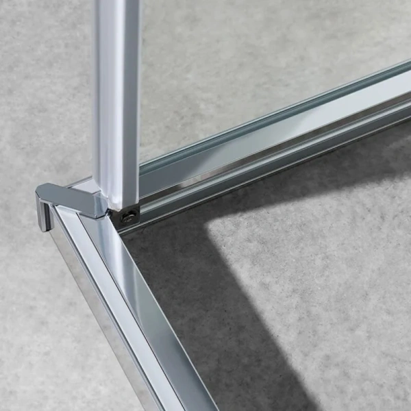 Душевой уголок Vincea Slim-U 120х90 см профиль черный, недорогие, стеклянные, угловые, без поддона - фото 6