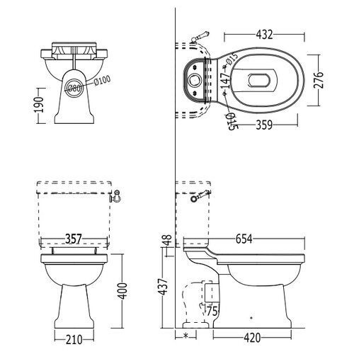 Унитаз Devon&Devon Blues IBWCBLUES - фото 2