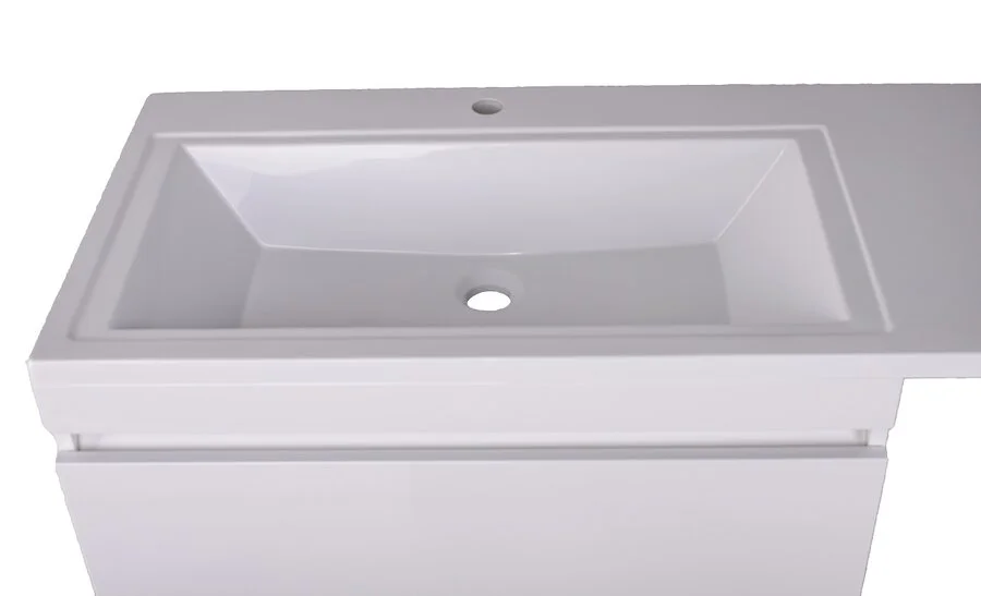 Тумба под раковину напольная Style Line Даллас 68 см белая, современная, hi-tech - фото 3