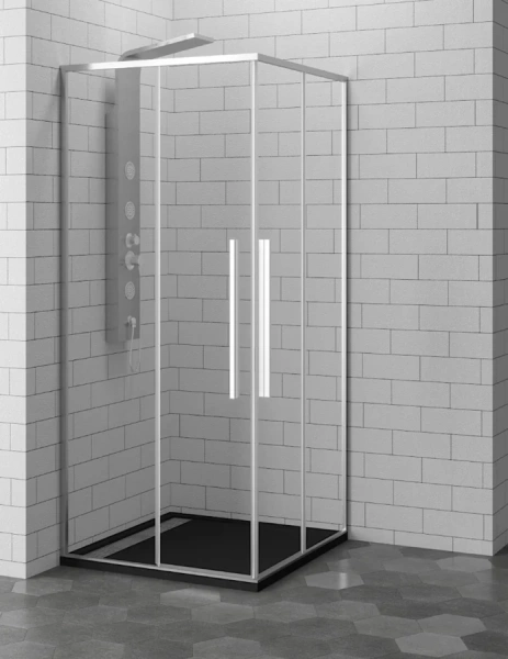 Душевой уголок RGW Stilvoll SV-31 100x100 см профиль хром, стекло прозрачное - фото 1