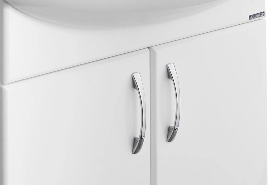 Тумба под раковину напольная Акватон Онда 60 см белая глянцевая, 55 см - фото 6