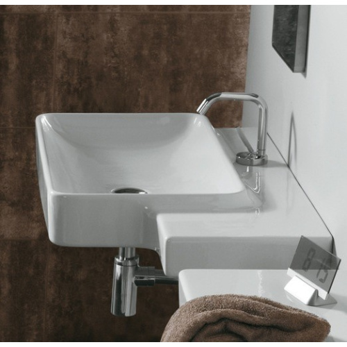 Раковина со столешницей, цвет белый матовый, Simas Flow FL 02 BI MATT DX index_1 - фото 4