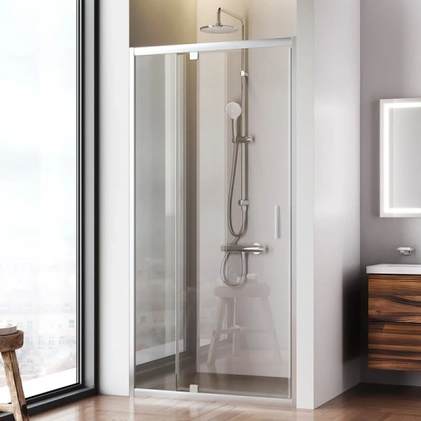 Душевая дверь в нишу Am.Pm Gem 100 см профиль хром матовый - фото 3