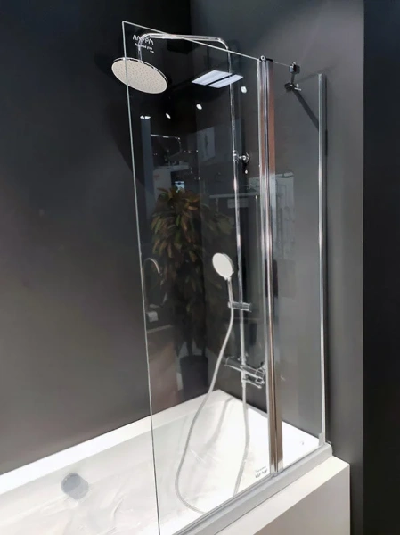 Шторка для ванны Am.Pm Gem 80х140 см поворотная - фото 4