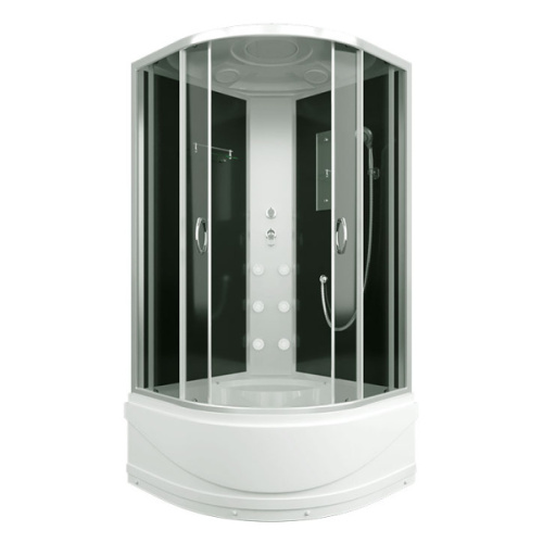 Душевая кабина Erlit Comfort 90х90 см стекло тонированное, полукруглые, четверть круга - фото 2