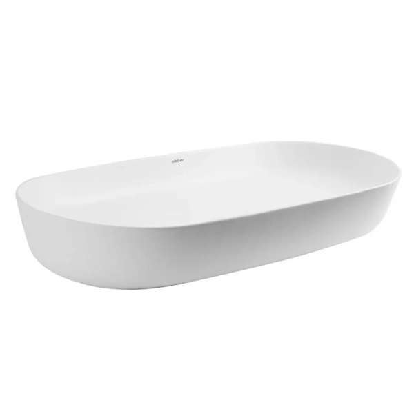 Раковина Abber Bequem 80 см белая матовая - фото 4