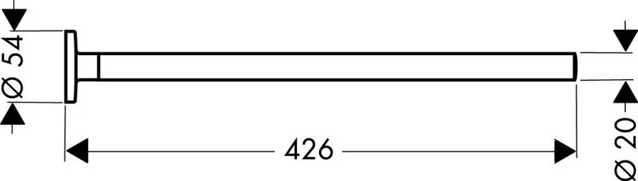 Полотенцедержатель для ванной Axor Uno 41520000 - фото 2