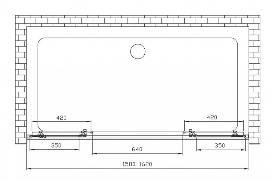 Душевая дверь в нишу Vincea Alpha VDS-3AL2160 см профиль хром - фото 3