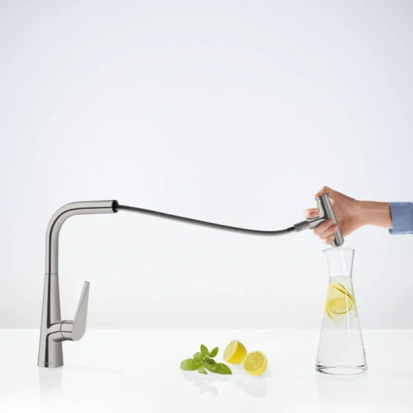 Смеситель для кухни Hansgrohe Talis Select M сталь - фото 3
