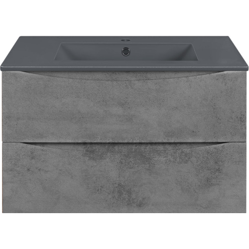 Тумба под раковину подвесная Vincea Mia 80,7 см Beton, 80 см - фото 6