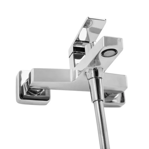 Смеситель для ванны BelBagno Ardente с ручным душем, из латуни, недорогие, прямоугольная форма, с душевой лейкой - фото 5