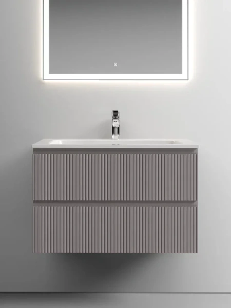 Тумба под раковину подвесная Sancos Snob T 80 см doha soft, современная, hi-tech - фото 3