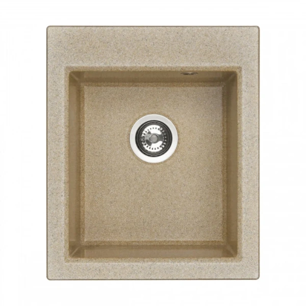 Мойка для кухни Акватон Линеа 43 см песочная, из искусственного мрамора - фото 3