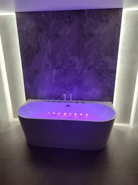 Ванна гидромассажная Frank 20151110 F109, 170 x 80 см, пристенная, цвет белый, белые - фото 8