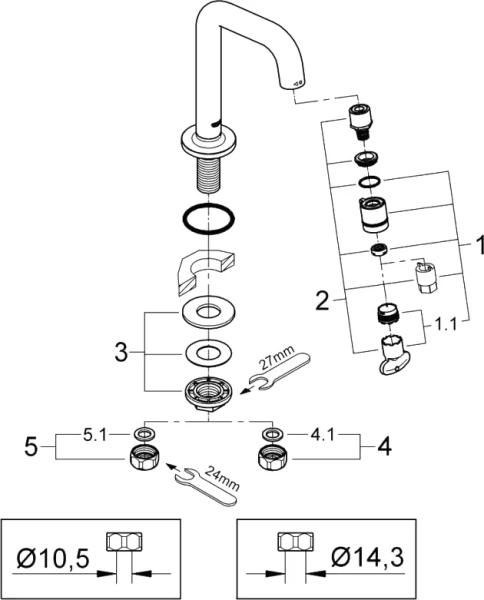 Вентиль с изливом Grohe Universal 20202000 index_1 - фото 8