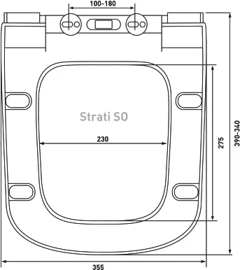 Унитаз подвесной BERGES Strati сиденье дюропласт, с горизонтальным, прямым выпуском, с прямым выпуском - фото 11
