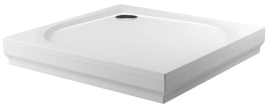 Душевой поддон из литьевого мрамора белый с сифоном Riho Kolping DB21 90x90 см - фото 2
