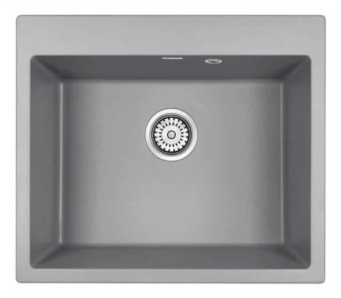 Мойка для кухни Paulmark Kante 60 см серый металлик - фото 1