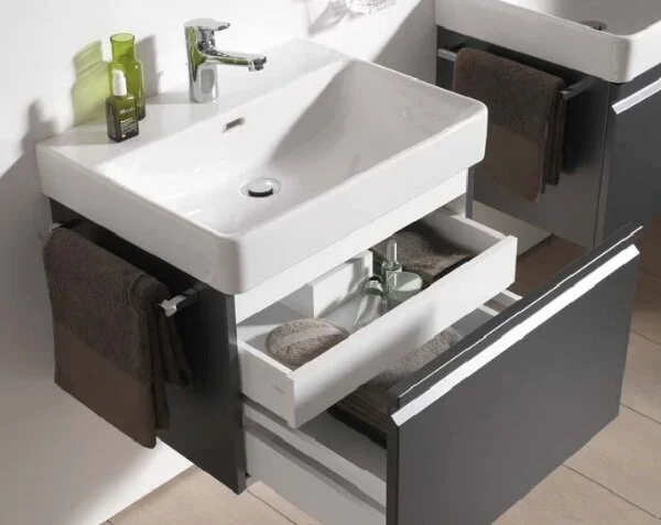 Тумба под раковину подвесная Laufen Pro 77 см венге, современная, hi-tech - фото 3