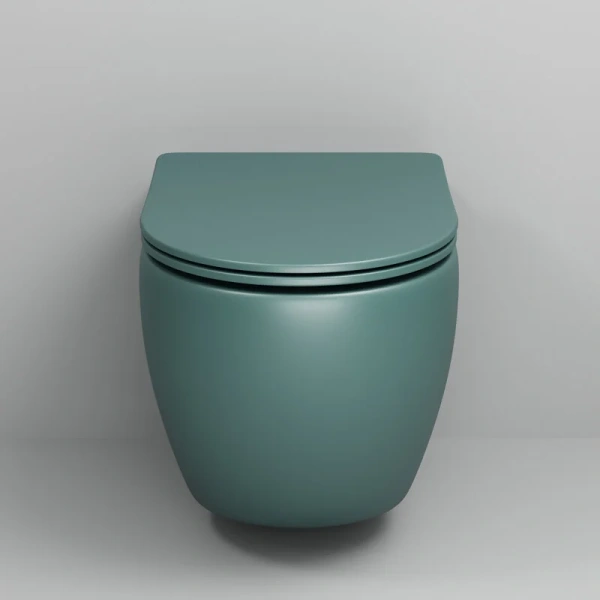 Унитаз подвесной Grossman Color зеленый матовый, цветные - фото 6