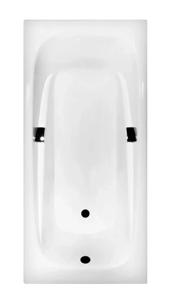 Ванна чугунная Byon Ide 180 x 85 см, с ручками, белая, Н0000369 - фото 1
