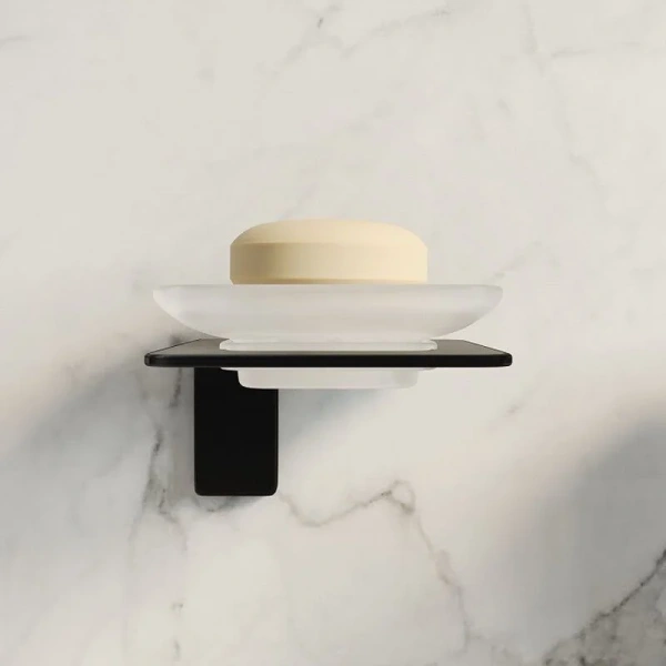 Мыльница IDDIS Slide матовое стекло, черные, комбинированные - фото 3