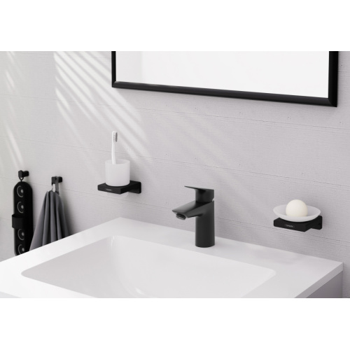 Смеситель для раковины Hansgrohe Logis черный матовый - фото 2