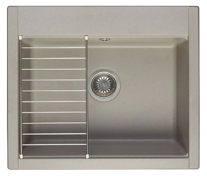 Мойка для кухни Акватон Делия 60 см серый шелк - фото 2