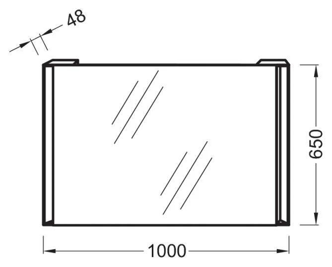 Зеркало с подсветкой Jacob Delafon Reve 100 см прямоугольное, нет в наличии - фото 2