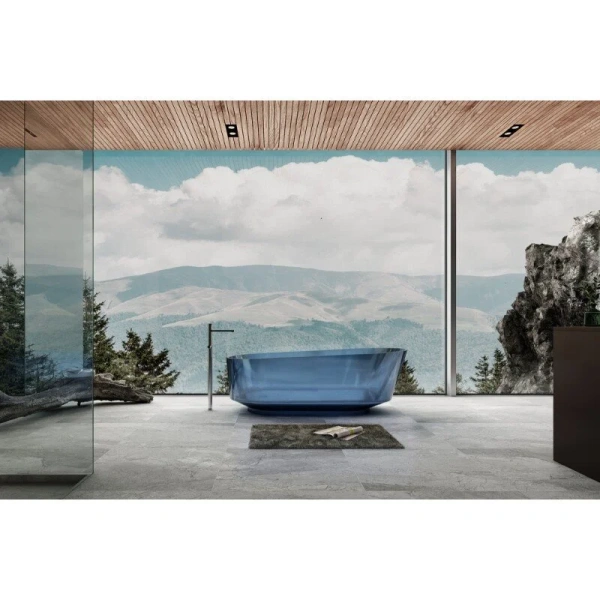 Ванна из полиэфирной смолы Abber Kristall 170x80 см синяя, 170x80 см - фото 3
