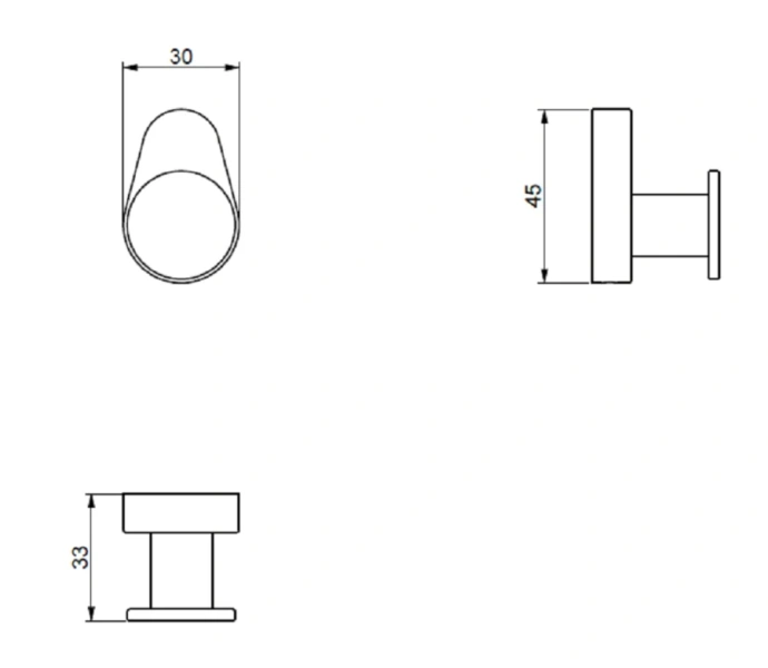 Крючок для ванной Art & Max Verona Push хром - фото 2