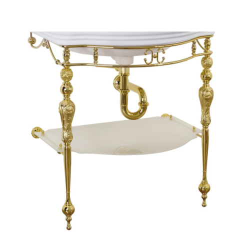 Консоль для раковины Migliore Bella золото - фото 4