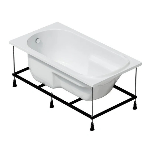 Ванна акриловая Corpa Nera Santi, CN05021WH, 150 х 75 см, цвет белый - фото 4