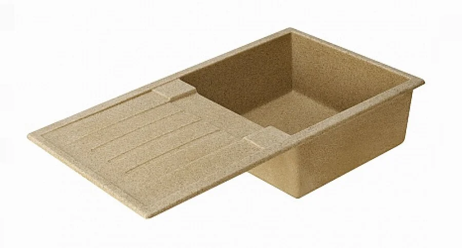 Мойка для кухни Акватон Верона 85 см песочная, из искусственного мрамора - фото 3