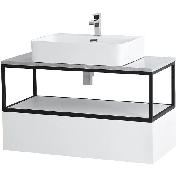 Каркас с раковиной подвесной Cezares CADRO-100/46/30-1C-SO-MET-ST 100 см стальной index_1 - фото 9