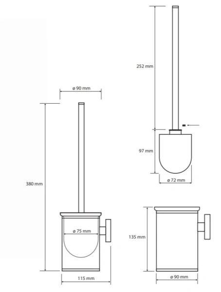 Ершик Bemeta Neo подвесной - фото 2