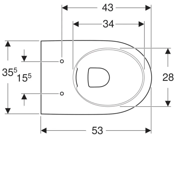 Унитаз подвесной Geberit Renova Comfort 500.694.01.1 - фото 4