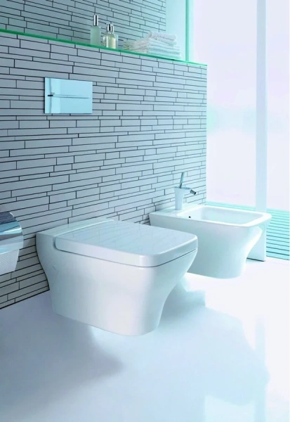 Смеситель для биде Hansgrohe PuraVida 15270400 однорычажный хром-белый, на биде - фото 6