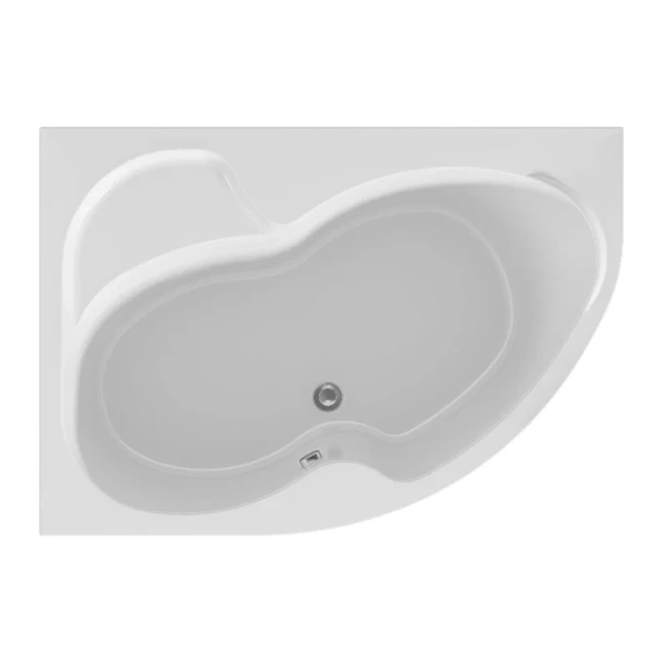 Ванна акриловая 1MarKa Aura 01ау1610лкс2+/01ау1610пкс2+, 160 x 105 см, левая/правая, цвет белый - фото 4
