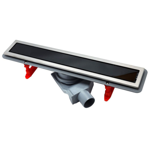 Линейный трап, цвет чёрное стекло, двухсторонний, Pestan Confluo Premium Black Glass Line 650 - фото 2