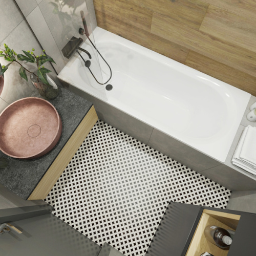 Ванна акриловая Lavinia Boho Biore 160x70 см прямоугольная, без гидромассажа, большие - фото 6