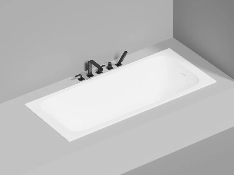 Ванна из искусственного камня Salini Orlando Kit 180x80 см S-Sense белая глянцевая, прямоугольные - фото 5